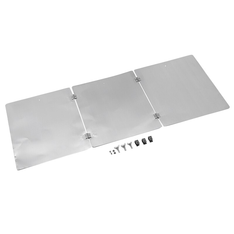 3Pcs Garden Aluminum Patio Heater Reflector Shield Outdoor Propane And Gas Saving Heater Reflector Block Cover Sheet Foldable