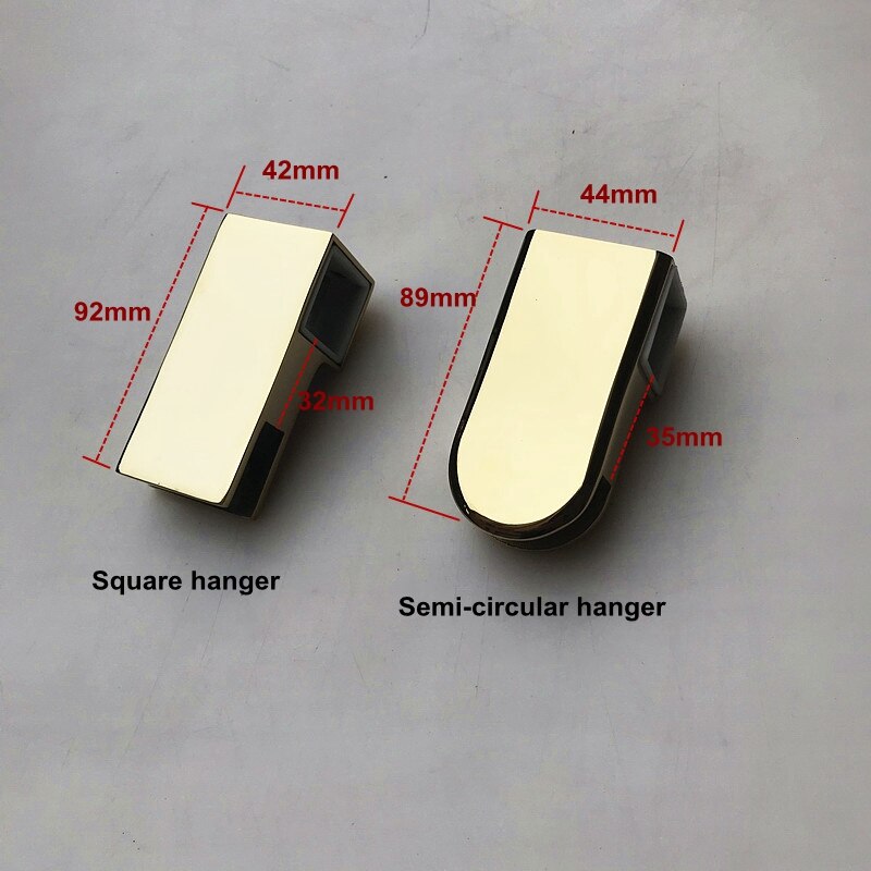 304 Stainless Steel Titanium Gold Square Shower Room Pull Rod Fittings Bathroom Glass Fixed Clip Pull Rod Glass Flange