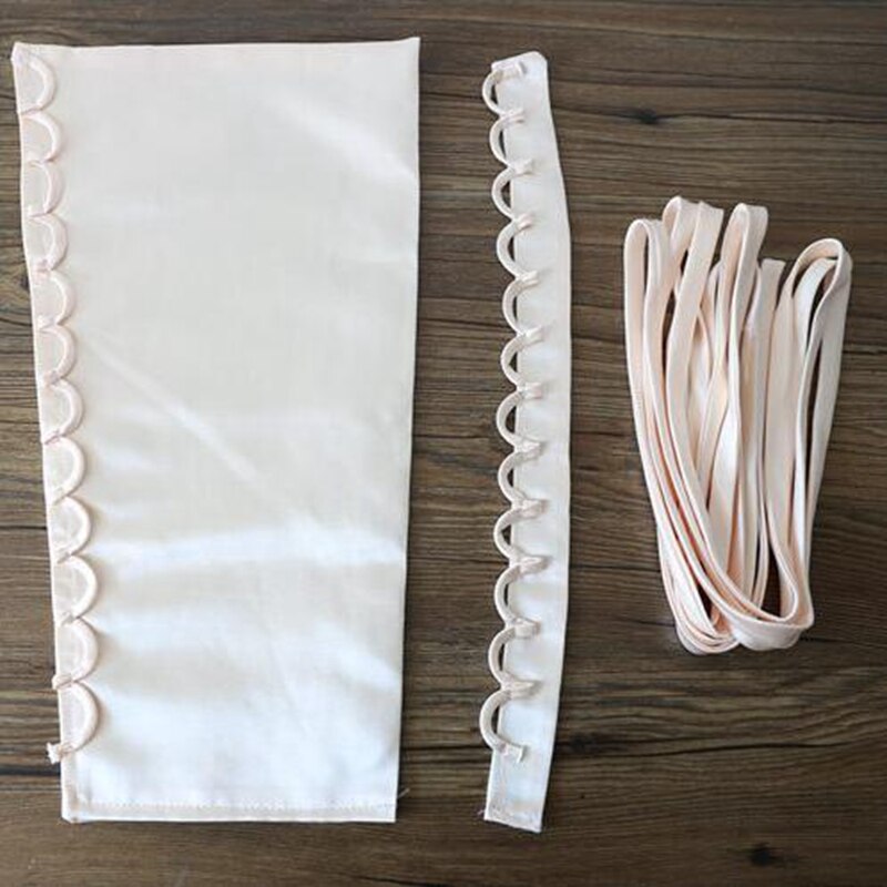 3 stk sæt satin korset kit lynlås udskiftning brudekjole farver tilbage snøre tjm 9221: Champagne
