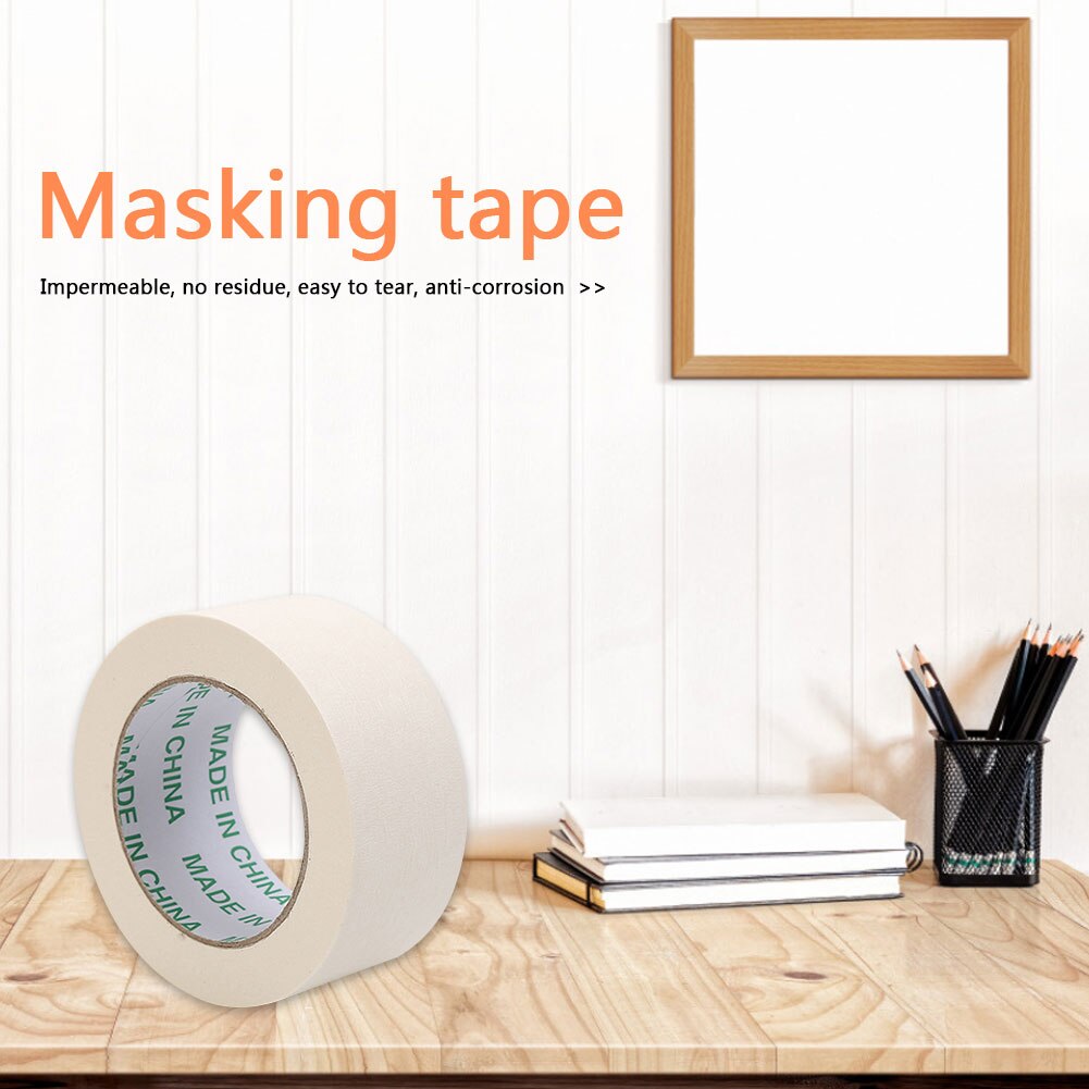 Cinta adhesiva de un solo lado para decoración de interiores, tira embellecedora para pintura en aerosol, suministros de dibujo, 50m