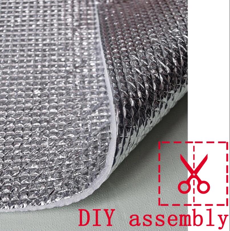 Tykkere aluminiumsfolie skyggefilm vindusglass anti uv solskjerm soveromsvindu varmeisolasjon bomull solbeskyttelsesfilm