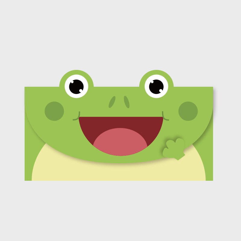 10 Stukken Van Kleurrijke Cartoon Dier Envelop Bericht Dank U Kaart Envelop Baby Verjaardagsfeestje Uitnodiging Envelop: Bruin