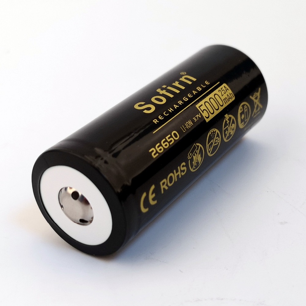 Sofirn wysoki odpływ 26650 bateria 5000mAh 25A moc rozładowania 5C 3.7V akumulatory o dużej pojemności bateria litowa