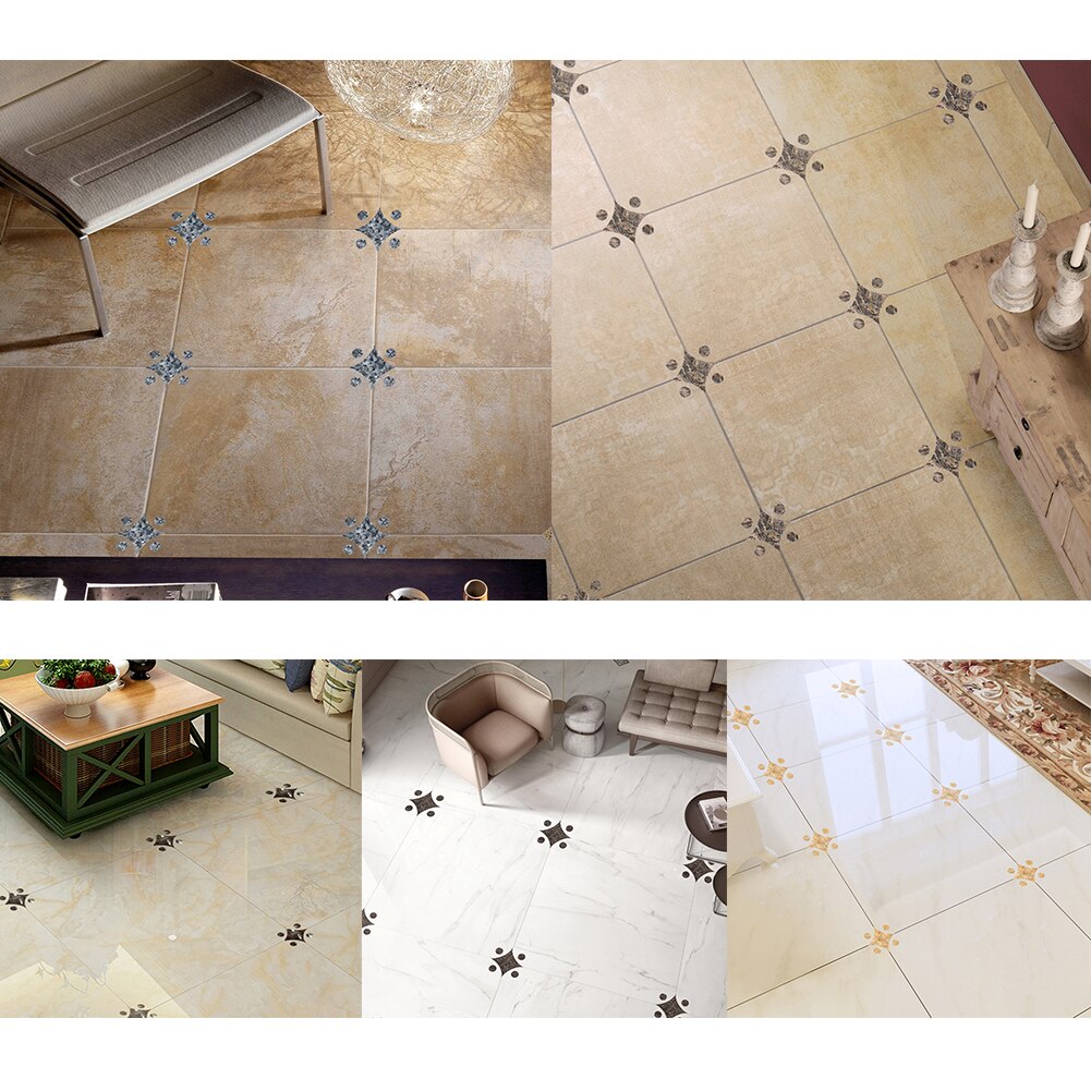 Pegatinas autoadhesivas de azulejos de cerámica 10 Uds adhesivo impermeable para pared DIY suelo Diagonal de arte pegatinas de decoración de rombo geométrico