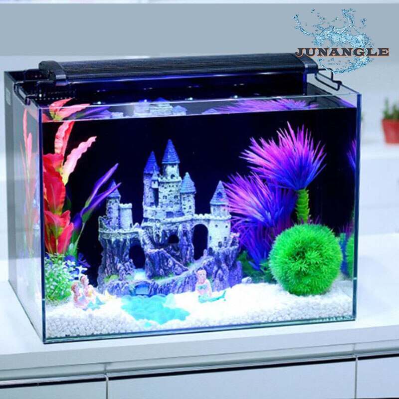 1pcs Resin European Style Castle Fish Tank Decoration Accessories Aquarium Plants Decoration Resin Castle