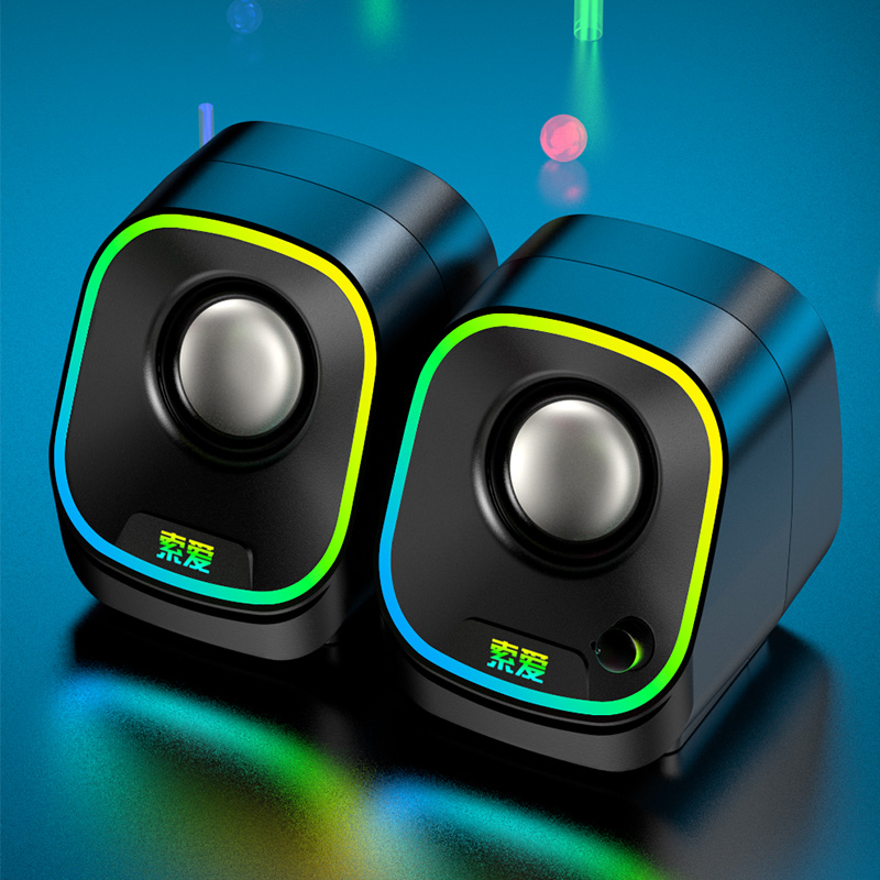 Haut-parleur USB pour ordinateur portable, PC, téléphones, caisson de basses, sans fil, lecteur de musique, Audio, basses profondes, Bluetooth