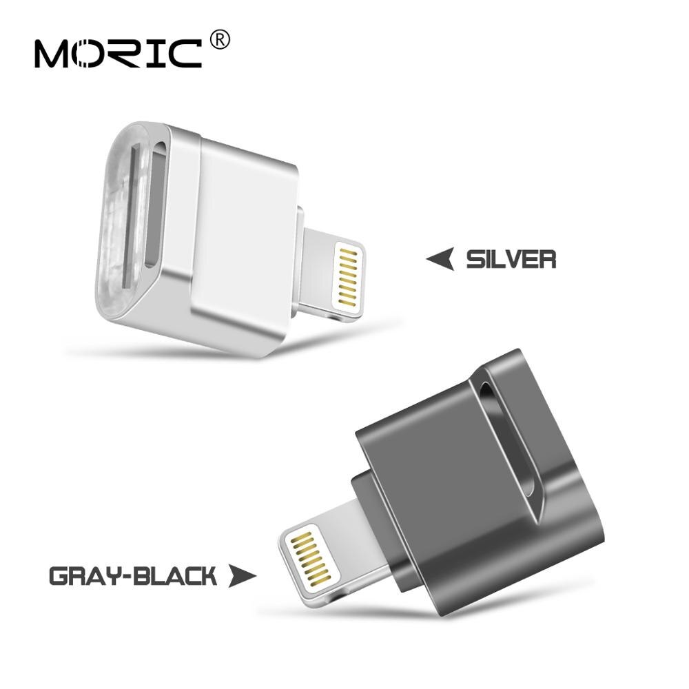 Moric Usb 2.0 Naar Lightning Otg Data Adapter Voor Iphone 12 11 Pro Xs Max Xr X 8 7 6 6S Ipad Tablet Converter Data Sd-kaart U Disk