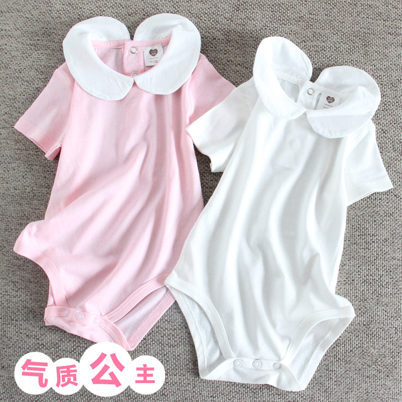 Ropa para bebé, Mono para bebé, pijama, ropa para niños, ropa para bebés, Ropa para Niñas, cuello peter pan sólido para bebé, ropa para niños