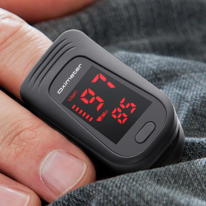 Pulsoximeter Sauerstoff Monitor Finger Sauerstoff Sättigung Monitor Herz Bewertung Monitor für Erwachsene und Art