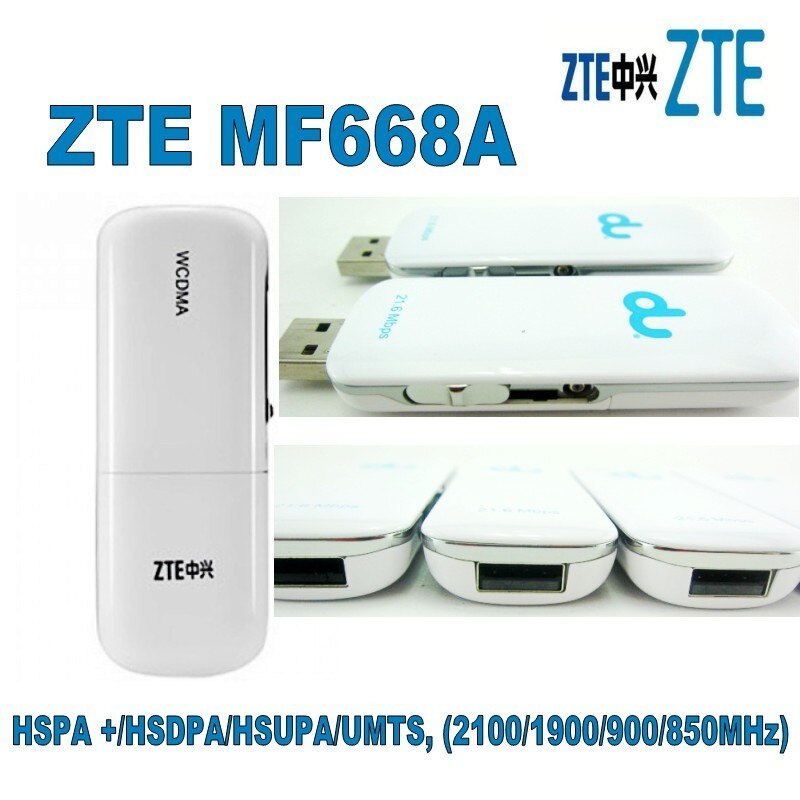 Desbloqueado ZTE MF668A UMTS HSPA + 21Mbps USB Surf Stick