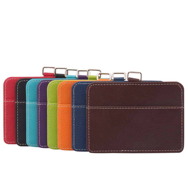 mode ID Houders Bank Credit Card Holder Unisex PU Lederen card case business Werken Id Badge covers zonder lanyard