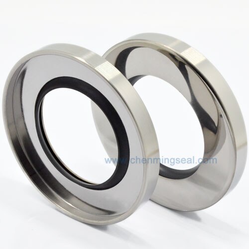 Ceimin 55*70*8 mm Single Lip PTFE + SS304 Stainless Steel Oil Seal Shaft Seals for Screw Air Compressor Spare Parts