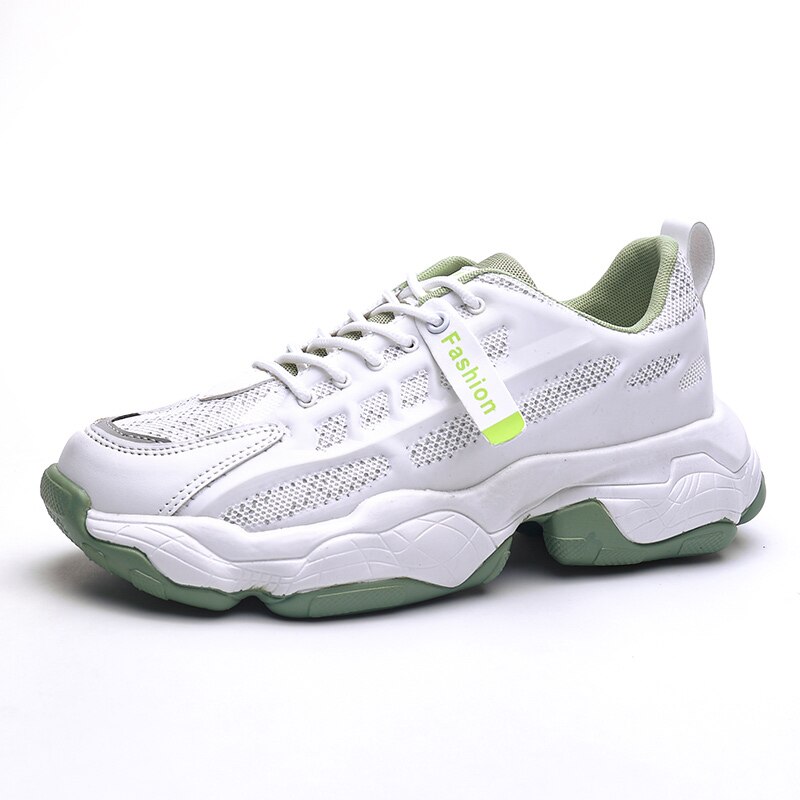 Heren Schoenen Casual Mannen Sneakers Sport Schoenen Voor Mannelijke Running Jogging Trainers Zapatillas Hombre Lichtgewicht Zomer Ademend: white green / 44