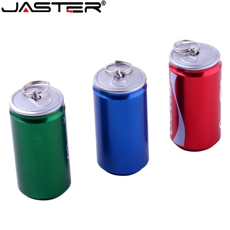 JASTER Nueva simulación Creativa 4GB pen drive 2,0 memoria flash 8GB 16GB32GB 64GB cerveza puede cola puede bebidas puede Modelo USB