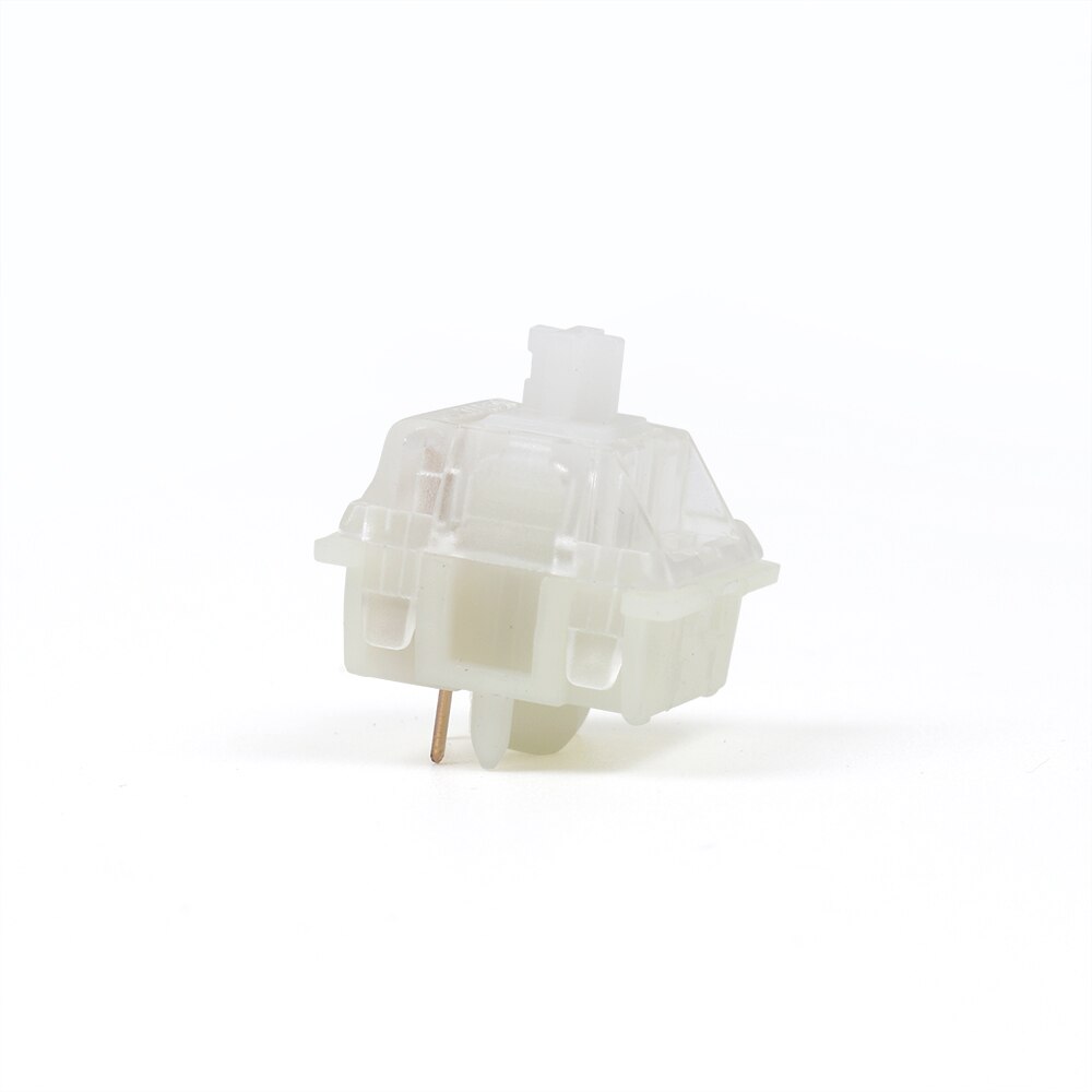 Gateron Silent Switch Black Red Clear 5Pin Transparent Top Keyswitch for DIY Customization RGB Mechanical Gaming Keyboard Compatible with MX Switch (Axis Body : 90 pcs, Color : Silent white