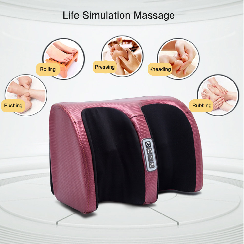 Máquina eléctrica de masaje de pies, vibradores Shiatsu de compresión para pies, rodillo amasador para aliviar el dolor en el pie, de estimulación muscular