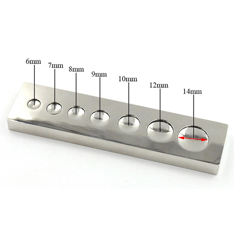 Metal Leather Craft Tool Die Punch Hole Snap Rivet Button Setter Base Kit DIY Punching and Mounting Rivet Buttons Tools: RX205 1PCS