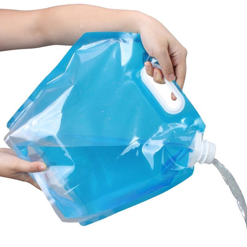 5L/10L Water Bags Outdoor Portable Water Container Foldable Bag Camping Collapsible Drinking Cooking Water Carrier Car Camp Tank