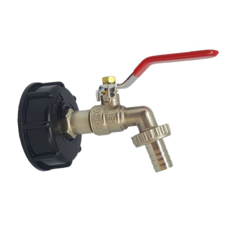 IBC Tank Container Adapter 1/2" 3/4'' Brass Thread Water Tap Water Tank Hose Connector Water Flow Control Faucet