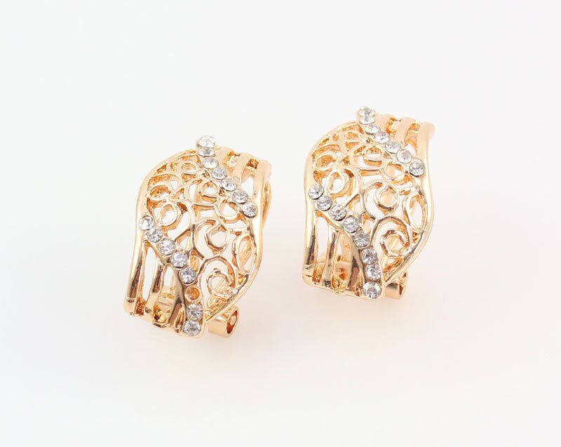 Edlen Schmuck Sets Für Frauen Gold Farbe Aussage Halskette Ohrringe Armband Ringe Set Afrikanische Perlen Party Hochzeit Zubehör