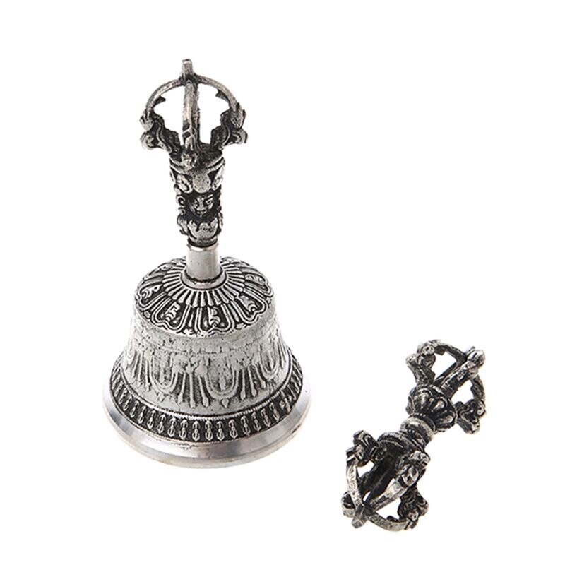 Tibetan Buddhist Temple Meditation Singing Bell with Dorje Vajra Buddhism Practi: s