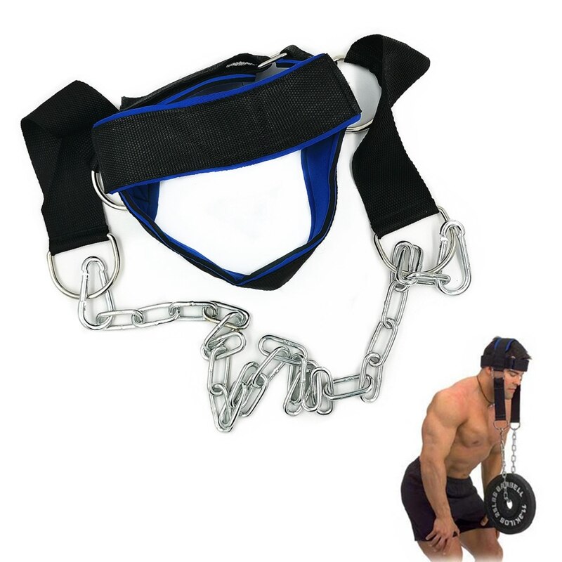 Head And Neck Trainers Weight Bearing Cap Shoulder Muscle Weight Training Fitness, With Chain