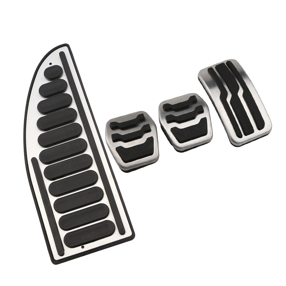 Auto pedaal Voor Ford Voor Focus 2 3 4 MK2 MK3 MK4 Kuga Escape RS ST 2005-2017 Rvs Auto Pedalen Koppeling Gas Rempedaal Cover Set Pads Rempedaal(AT