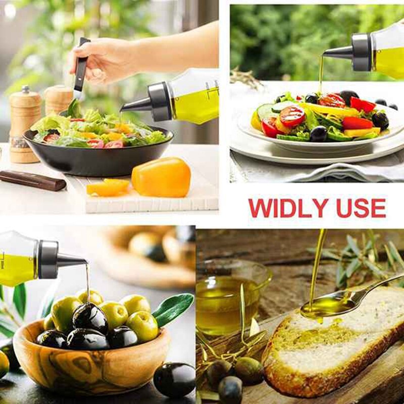 Oil Dispenser Bottle,Olive Oil Bottles Pour Spout and Marks on the Oil Container for Cooking,Oil and Vinegar Dispenser