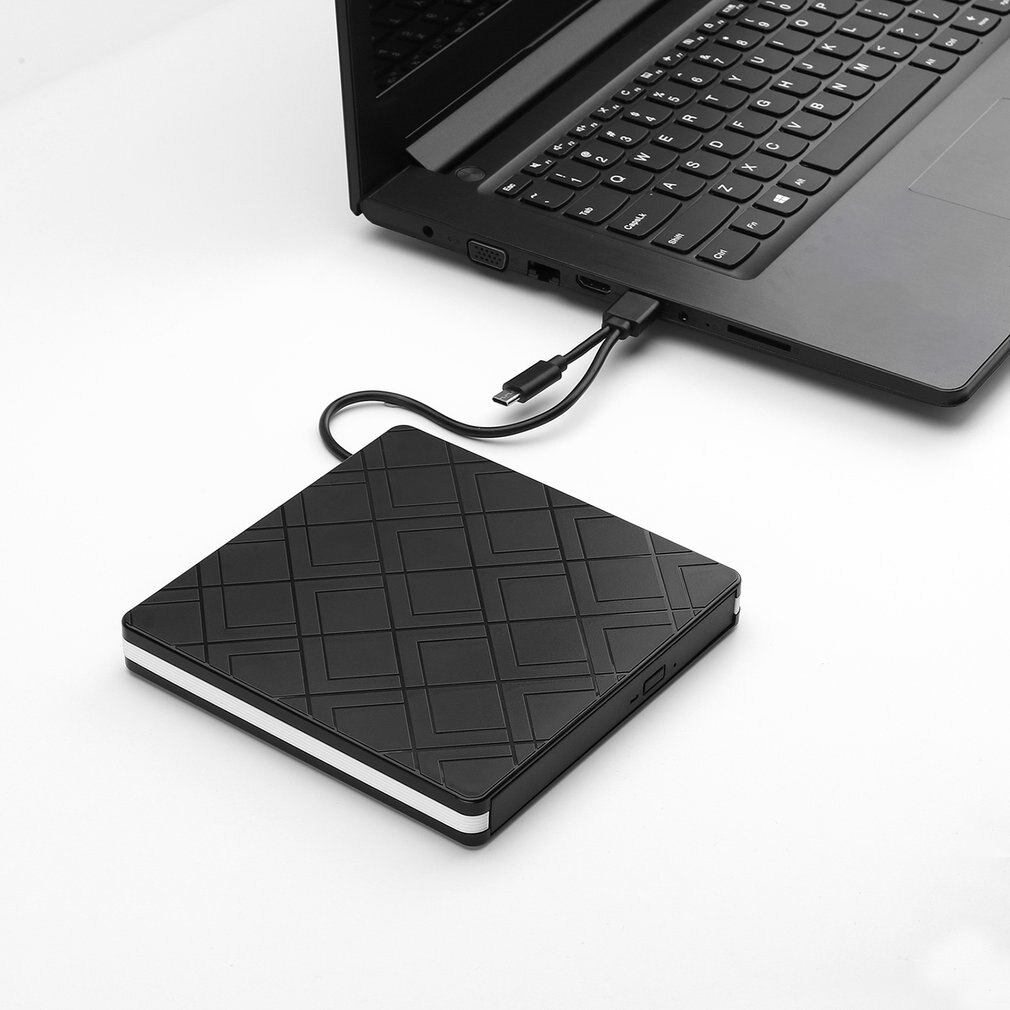 Typec+usb 3.0 stationär dator extern optisk enhet laptop extern dvd-brännare dubbelt gränssnitt enhetsfri plug and play