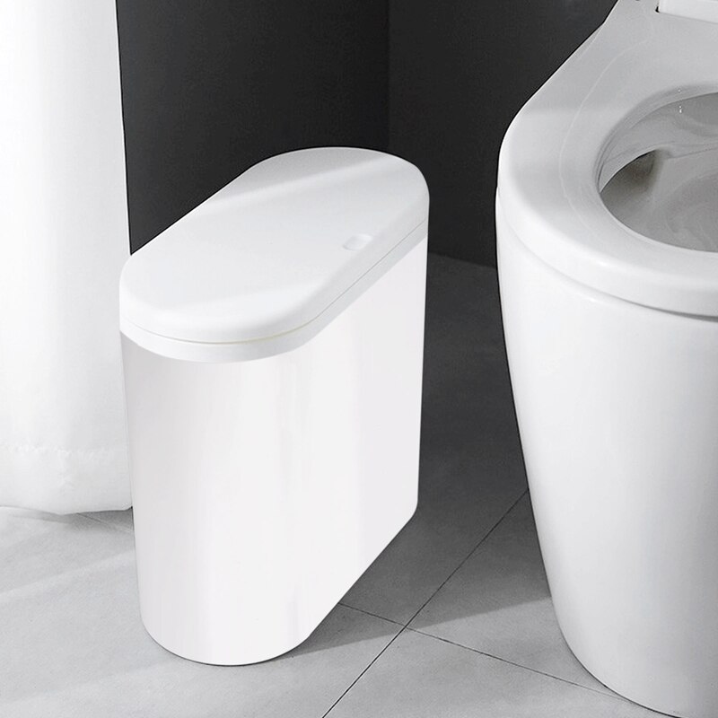 Plastic Smalle Type Keuken Prullenbak Wc Druk Type Afvalbak Vuilnisbak Badkamer Prullenbak Mand Vuilnis Emmer