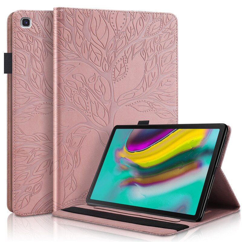 Coque pour Samsung Galaxy Tab S5e 10 5 pouces, étui en cuir à rabat pour tablette Samsung S5e Coque SM-T720 SM-T725: rose gold