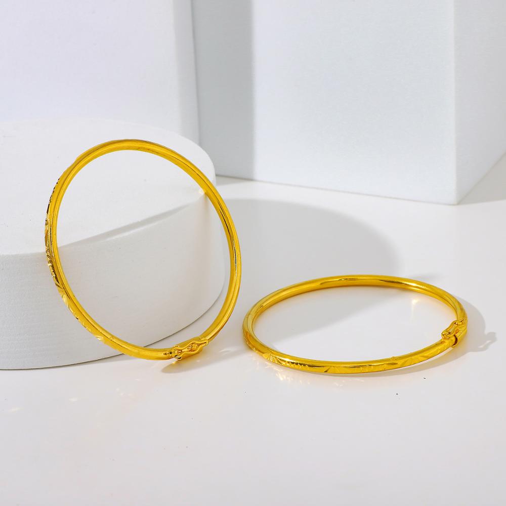 Ethlyn 2 stück/lot 1 to 5 jahre klassische armreifen baby/mädchen/kinder kinder & #39 ;s armband geburtstag festival schöner schmuck  my79