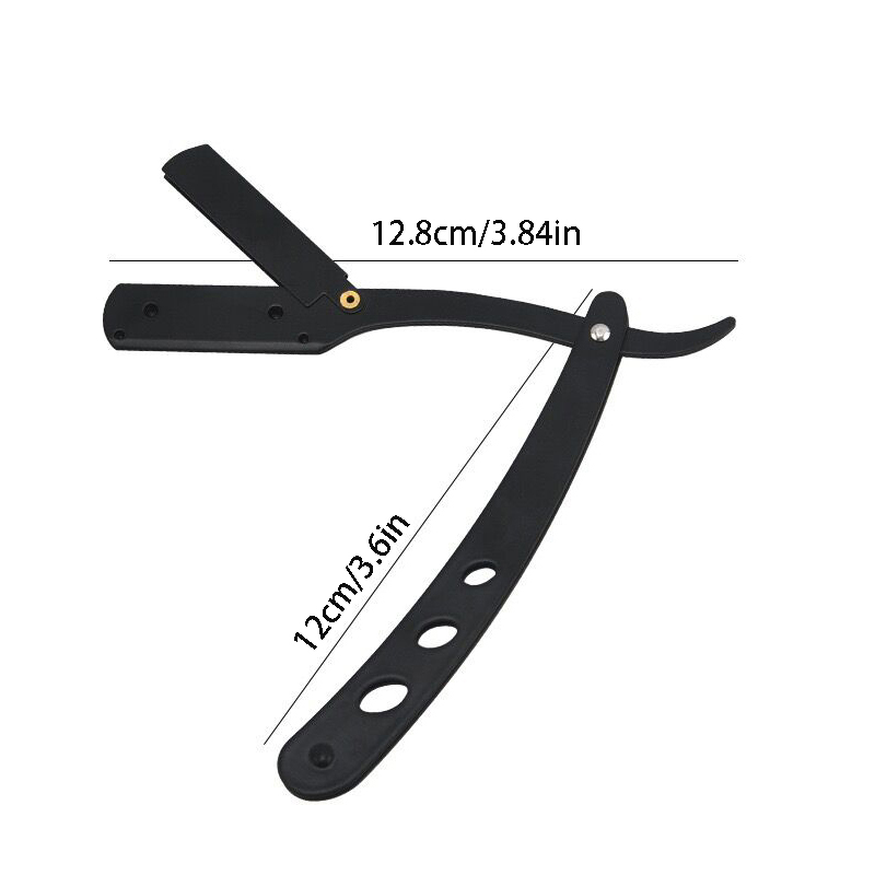 Straight Edge Razor Haircut Beard Eyebrow Shaving Tool Manual Depilation Razor Hairdresser Trimming