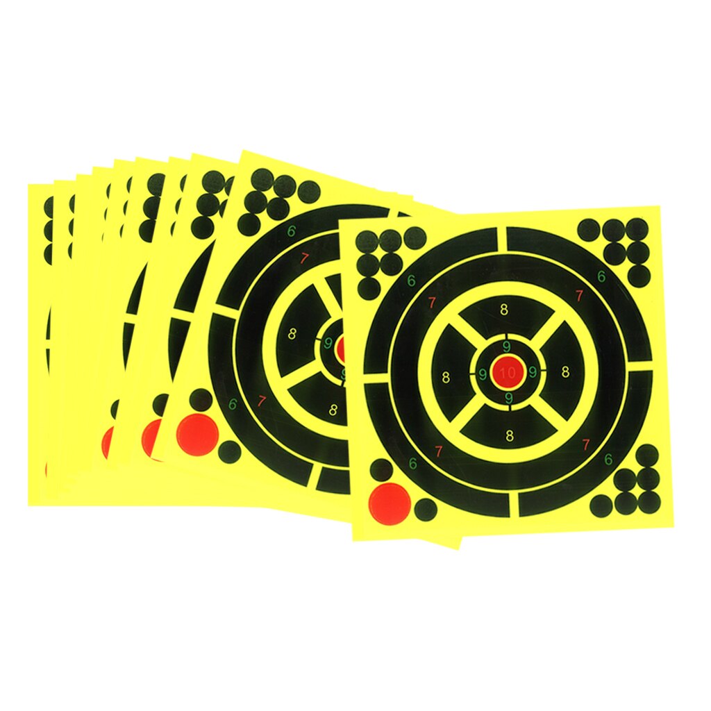 10 lot Self-Adhesive Shooting Targets 8x8inch for Shoot Training Accessories