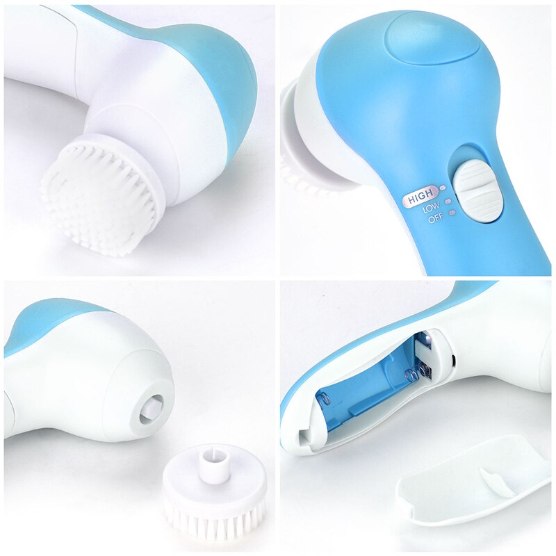 CkeyiN 5 en 1 électrique visage nettoyant brosse pores du visage nettoyage en profondeur Massage élimination de la saleté Vibration soins de la peau dispositif de beauté