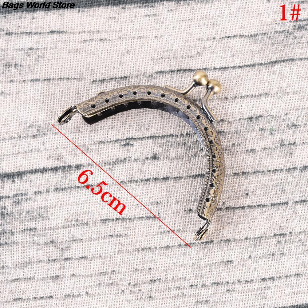 DIY 20cm Antique Brass Metal Purse Frame Ring Kiss Clasp Handle For Bag Craft Bag Making Sew Handbag Accessories