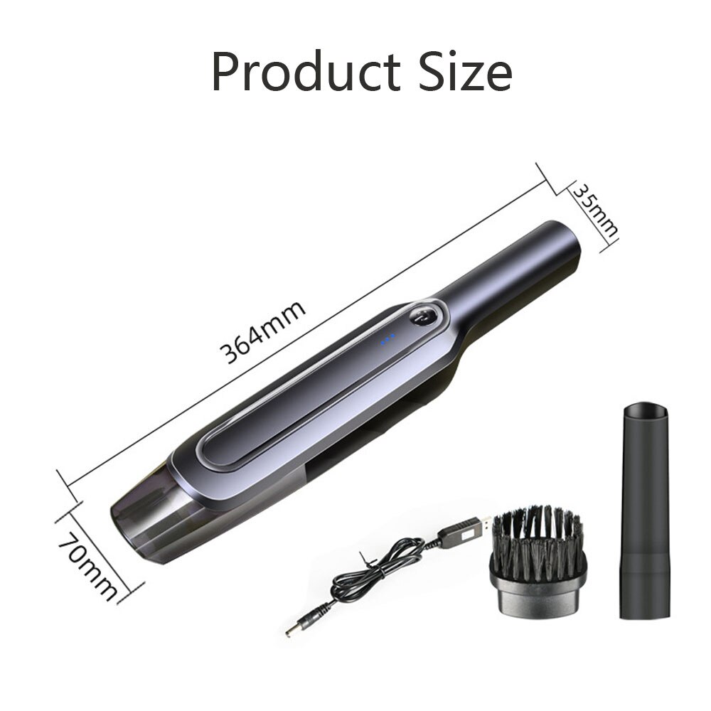 Handheld Wireless Vacuum Cleaner Rechargeable Cyclone Suction Car Vacuum Cleaner Cordless Wet/Dry Auto Portable for Car Home