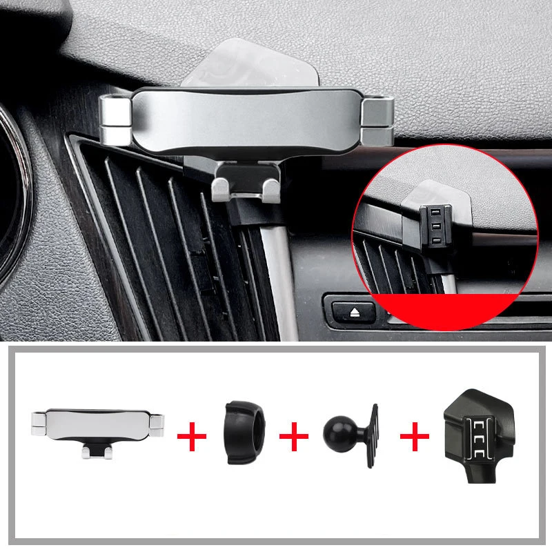 Soporte de teléfono móvil para coche Hyundai Sonata 8th YF , accesorio modificado para ventilación de aire: Azul