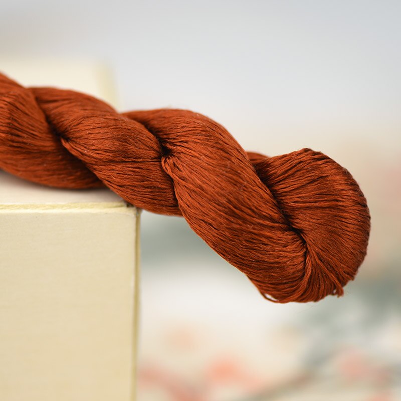 silk embroidery thread / 100% silk thread /hand embroidery embroider cross stitch/Reddish brown/12 gradient colors: 10