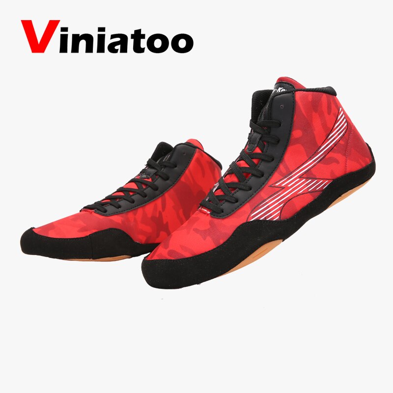 Wrestling Shoes Men Breathable Mesh Wrestling Footwears Anti Slilp Flighting Sneakers Male Boxing Shoes