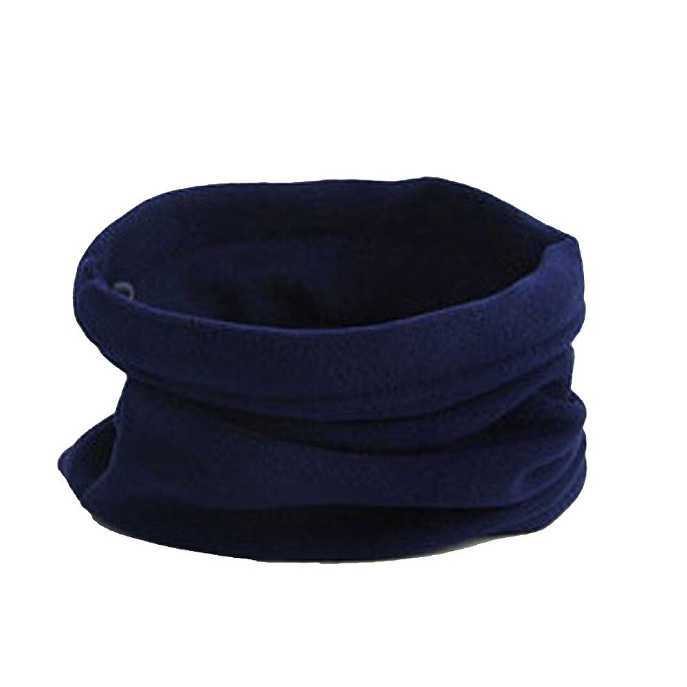 Winter Outdoor Fleece Warmer Neck Gaiter Thermal Half Face Tube Cycling Snowboard Skiing Hiking Bandana Scarf Men Women Beanie: Blue