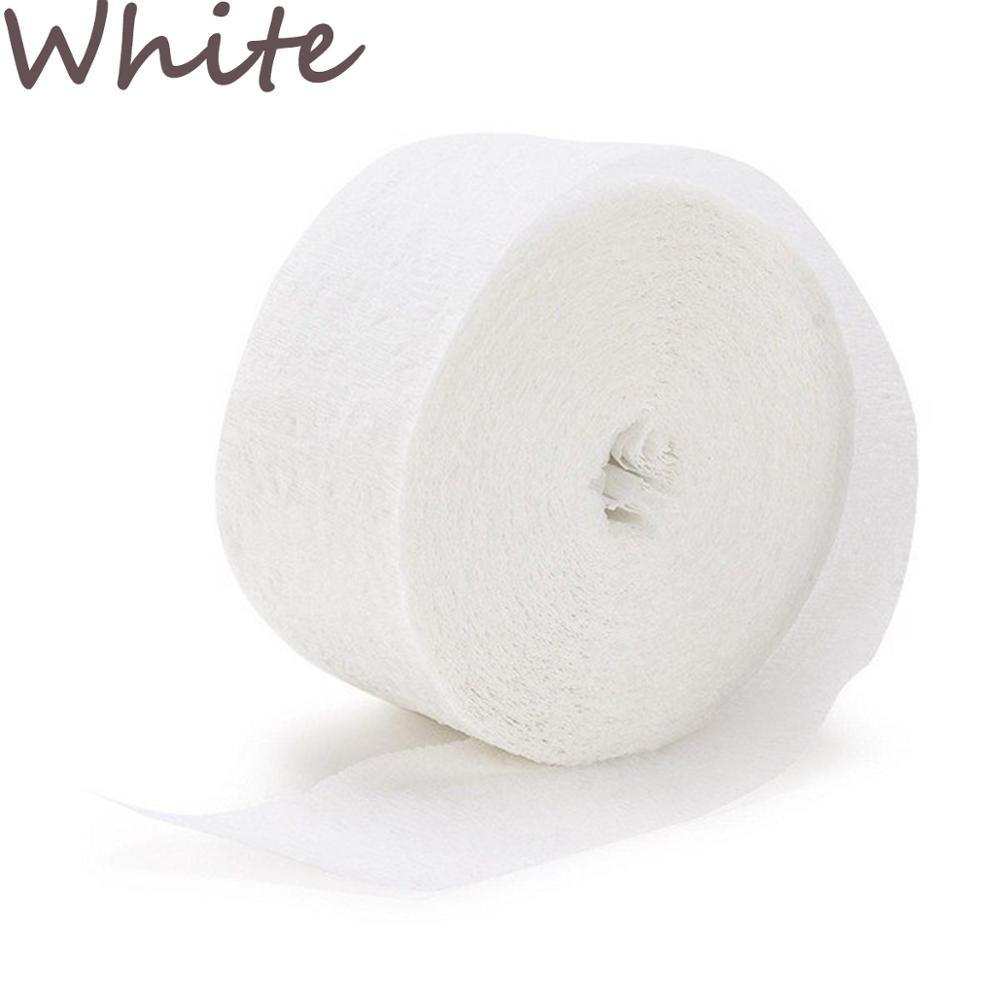 1 Roll 3.5 Cm * 10 M Crinkled Crêpepapier Bloem Wikkelen Diy Scrapbooking Craft Voor Verjaardagsfeestje Festival Kerst decoratie: white