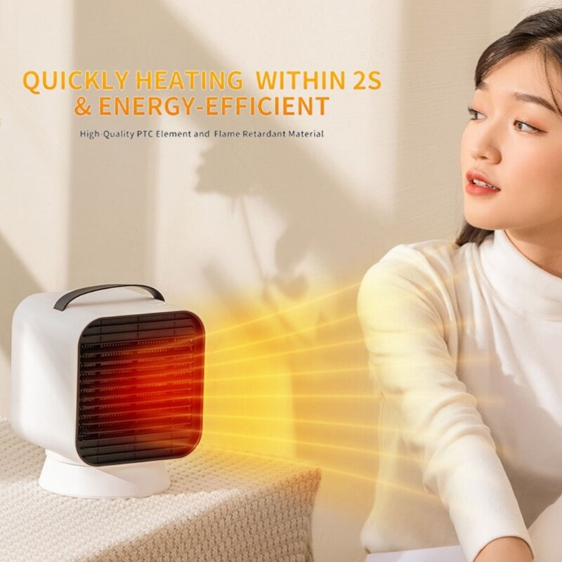 Petit appareil de chauffage électrique radiateur électrique ventilateur Portable en céramique pour bureau de chambre