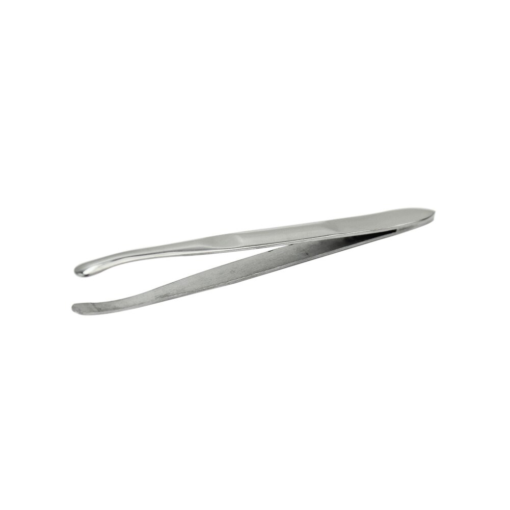 Pro Stainless Steel Eyebrow Tweezer Round Tip Face Nose Hair Removal Clip Women Makeup Cosmetic Tool Silver Tone