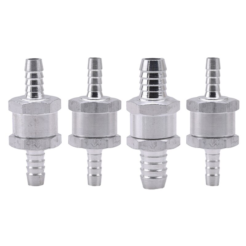Válvula de retención de combustible de aleación de aluminio, válvula de retención de no retorno unidireccional de gasolina y diésel para manguera de vacío de coche, bombas de agua y aceite, 6/8/10/12mm