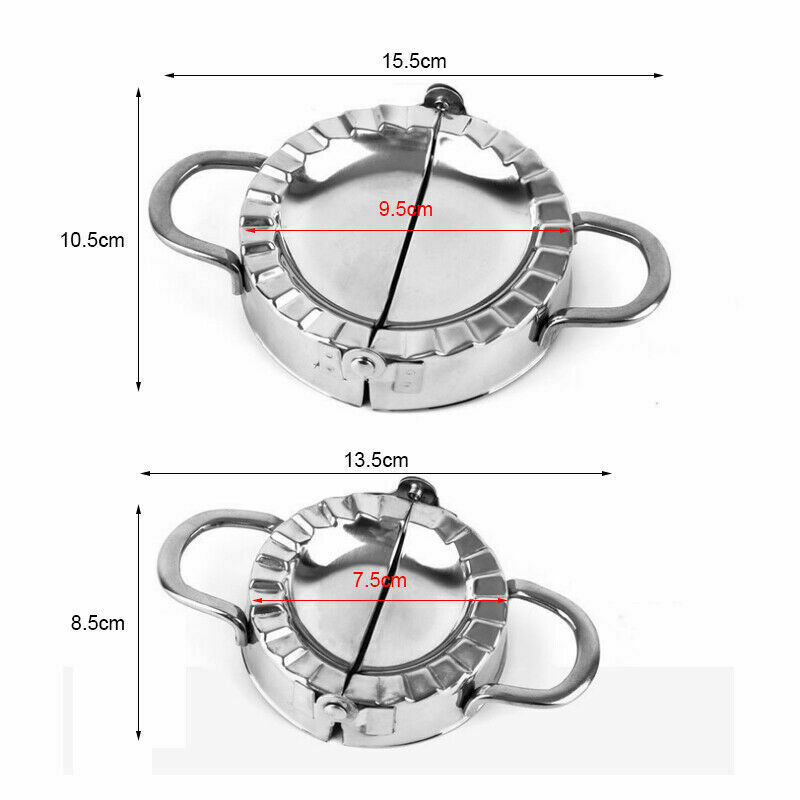 Chinese Dumplings Rapid Making Tool Dumpling Maker Stainless Steel Dough Press Ravioli Molds Dumpling Press Rolling Round Mold