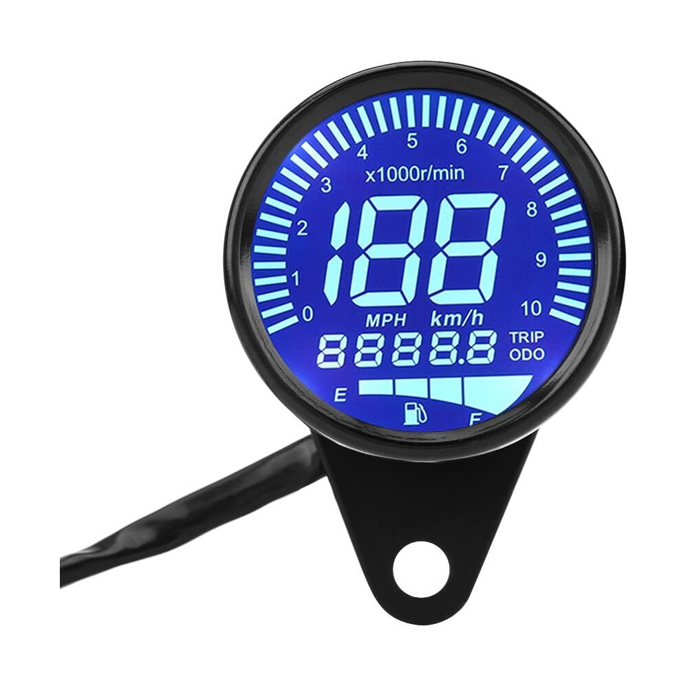 ALL Universal Motorcycle Digital Motorcycle Speedometer Retro LCD Odometer Cafe Racer Tachometer indicator Scooter ATV Meter