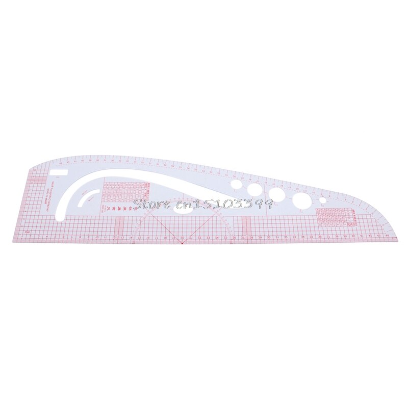 Sewing Ruler Comma Shaped French Curve Plastic Tailor Drawing Craft Tool DIY R9UC: 8