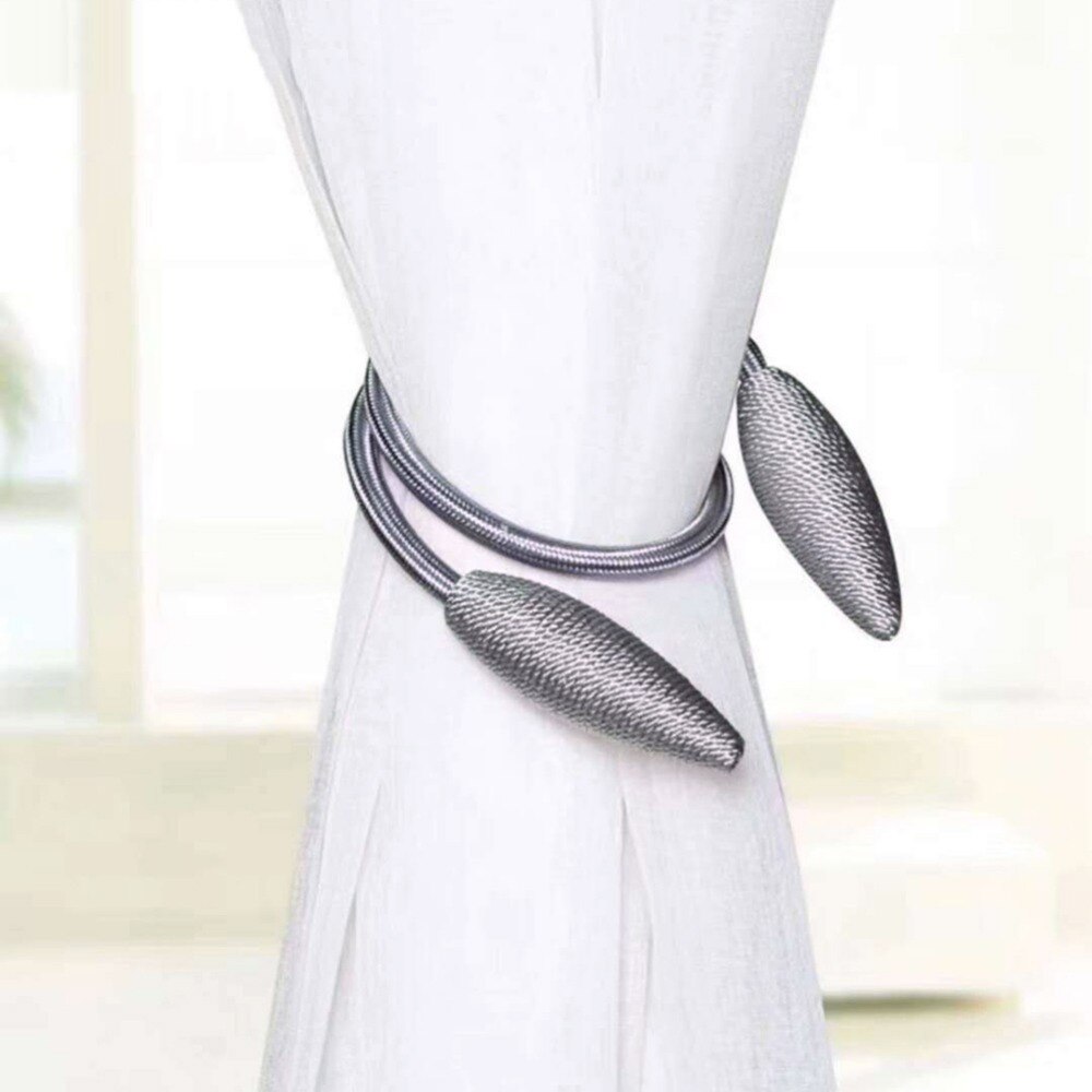 Gordijnen met strik, eenvoudige moderne gordijnen, touw, riem, gordijnklem, slaapkamer, woonkamer, gordijngesp