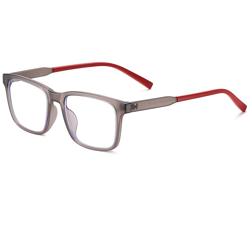 Square Kids Glasses Optical Frame Children Boy Girls Computer Glasses Transparent TR90 Anti-blue light UV400 Eyeglasses: Transparent Brown